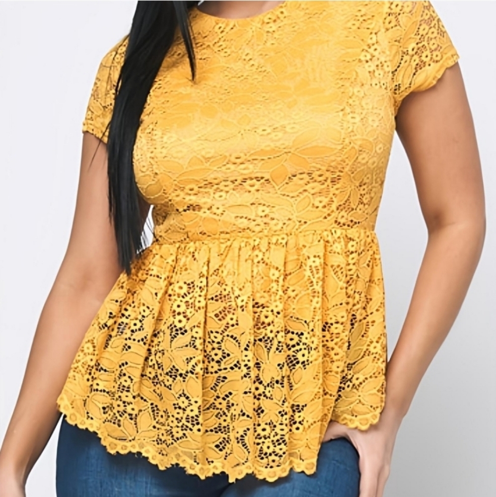 Boutique brand peplum top